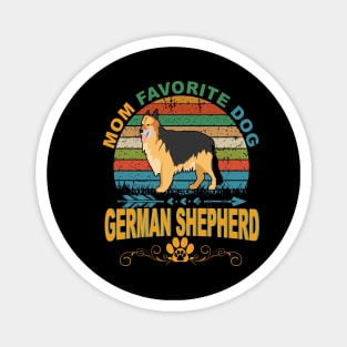 Mom Favorite Dog German Shepherd Vintage Magnet